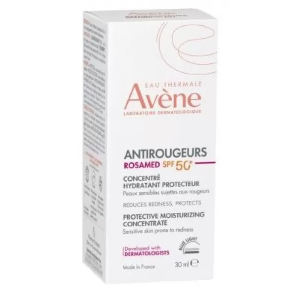 Avene Antirougeurs Rosamed ochranný hydratační koncentrát SPF 50+ 30 ml