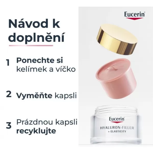 Eucerin HYALURON-FILLER+ELASTICITY denní krém Rosé SPF30 refill 50ml