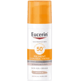 Eucerin Pigment Control Emulze na opalování na obličej s depigmentačním účinkem SPF 50+ středně tmavá 50 ml