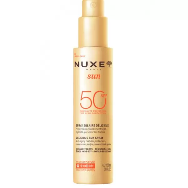 NUXE Sun Melting Spray dámský opalovací sprej s vysokou uv ochranou SPF50 150 ml