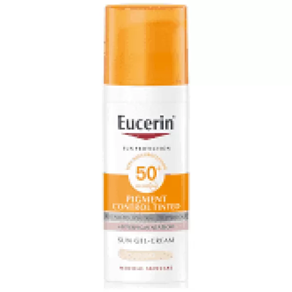 EUCERIN Sun Pigment Control Tinted Emulze na opalování na obličej SPF50+ světlá 50 ml
