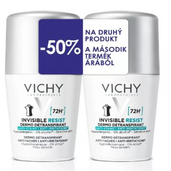 VICHY INVISIBLE RESIST 72H 2X50ML