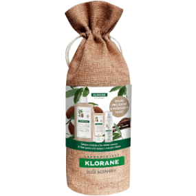 Klorane Xmass set bio máslo cupuacu šampon + balzám+suchý šampon s ovesným mlékem